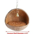 thumbnail image 1 of Ashosteey Hanging Coconut Bird House,Natural Coconut Fiber Shell Bird Nest for Parrot Parakeet Lovebird Finch Canary,Coconut Hide Bird Swing Toys for Hamster,Bird Cage Accessories,Pet Bird Supplies, 1 of 8