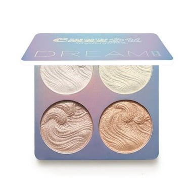 Ashosteey Highlighter Palette Highlighter Makeup Iluminador,Glossy Face Illuminator & Bronzer Face Powder, Lasting Natural Glow Finish, Blendable Formula, Pearl and Bronzer