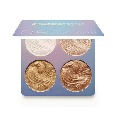 Ashosteey Highlighter Palette Highlighter Makeup Iluminador,Glossy Face Illuminator & Bronzer Face Powder, Lasting Natural Glow Finish, Blendable Formula, Pearl and Bronzer