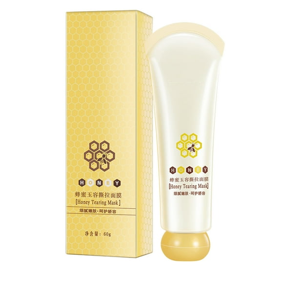 Ashosteey Honey Tearing Mask,Blackhead Remover Mask Kit,Blackhead Remover Off Dead Skin Clean Pores Shrink, Deep Cleansing for Face Nose Blackhead Pores Acne, For All Skin Types