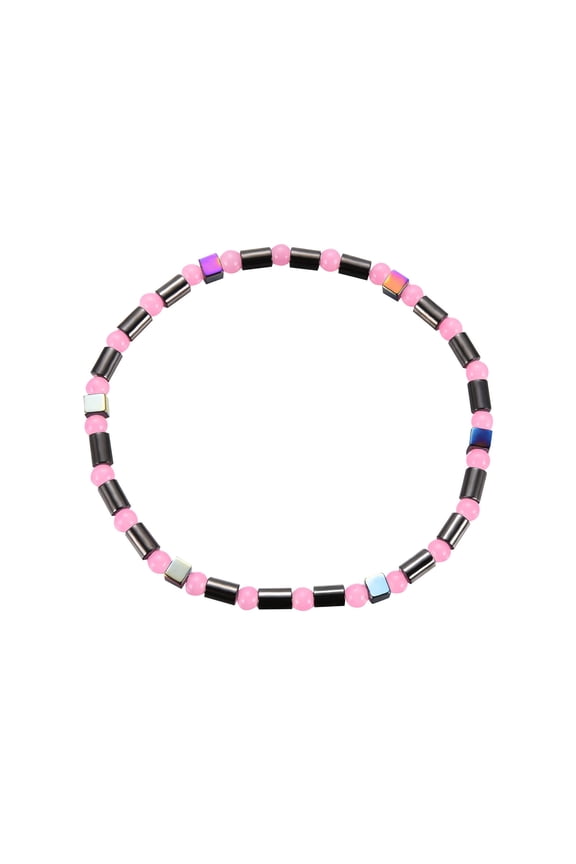 Jewever Gemstone Foot Anklet Bracelet for Women Beaded Stone Healing Energy Crystal Beach Foot Jewelry Adjustable,Bracelet Chakra Energy Protection Gift for Women & Men