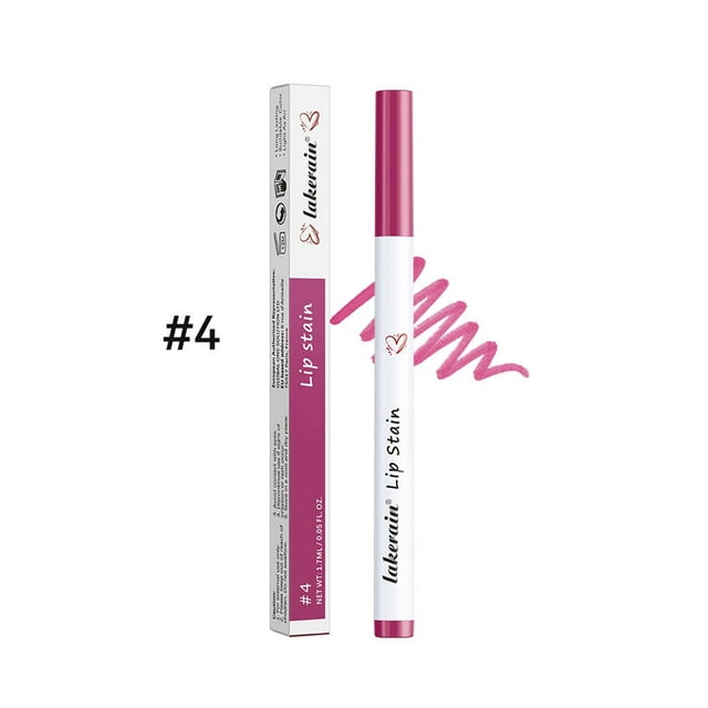 Ashosteey Lip Liner Stain Marker Pen,Matte Lip Tint Stain Marker Pen,Long Lasting Smudgeproof Non-Stick Cup Lip Tint Stain, Color Stay All Day, Lipstain Makeup Gift For Women