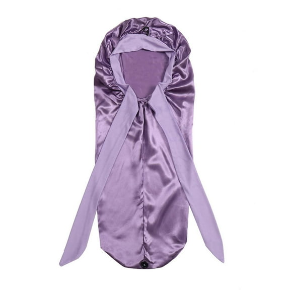 Ashosteey Long Bonnet Satin Bonnet Silk Bonnet for Sleeping Women, Bonnet with Tie Band Sleep Cap, Silk Hair Bonnet for Braids Curly Hair,for Sleeping Adjustable tie Bonnet Night Cap,No Slip-Off