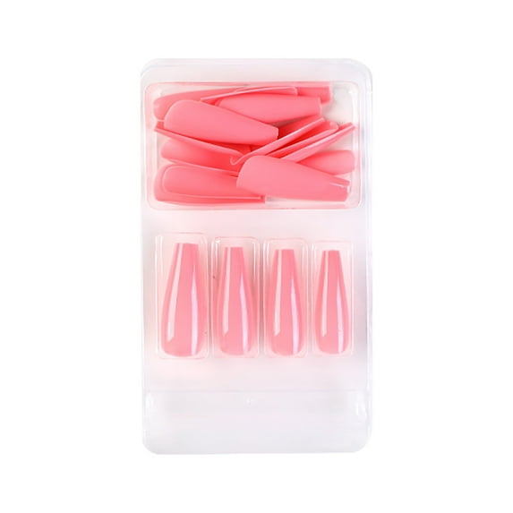 Ashosteey Long Fake Nails Coffin Fake Nails Long Acrylics Full Cover False Nails Tips for Women and Girls