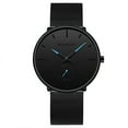 thumbnail image 1 of Ashosteey Mens Watch Ultra Thin Watch Men Business Slim Analog Quartz Watch,Date Black Dial Wrist Watch with Mesh Bracelet Strap, 1 of 1