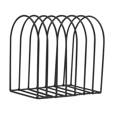 Ashosteey Metal Magazine File Holder Rack Slots Desktop Book Record Holder Metal Wire Document Holder File Folder Stand File Sorter Organizer for Office Home Storage Decoration