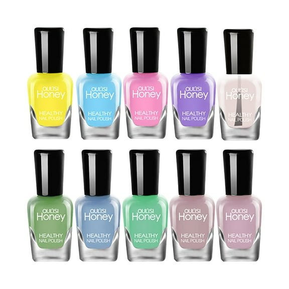 Ashosteey Non Toxic Nail Polish Set,DIY Water Based Nail Polish Kit,Easy Peel off Nail Polish Set Quick-drying,Organic Water Based Nail Polish Set for Women,Teens,Kids
