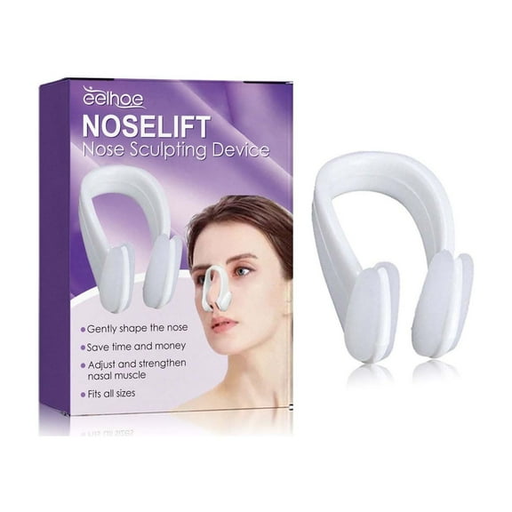 Ashosteey Nose Up Lifting Shaper Clips Set Nose Bridge Slimming Tool Silicone Nose Lifter Beauty Clip Tools for Wide Nose, Low Nose, Curved Nose, Big Nose