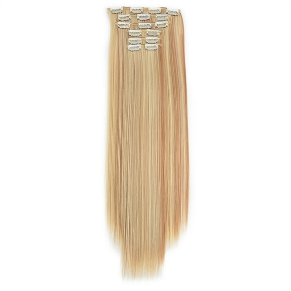 Ashosteey Premium Womens Straight Double Weft Thick Remy Hair Extensions Clip in on Human Hair for Short Hair,Extensions Black Women Invisible Natural Straight Seamless Clip on Hair Extensions