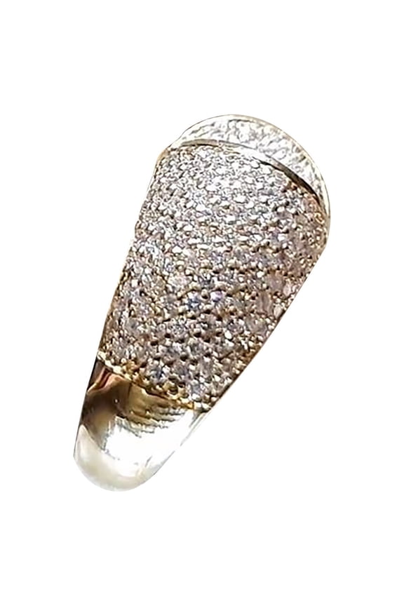 Rings for Women, Cut Cubic Zirconia Rings,Promise Rings for Her, Christmas Gifts, Engagement Rings for Women Solitaire Crystal Wedding Rings for Her Fake Diamond Ring for Her