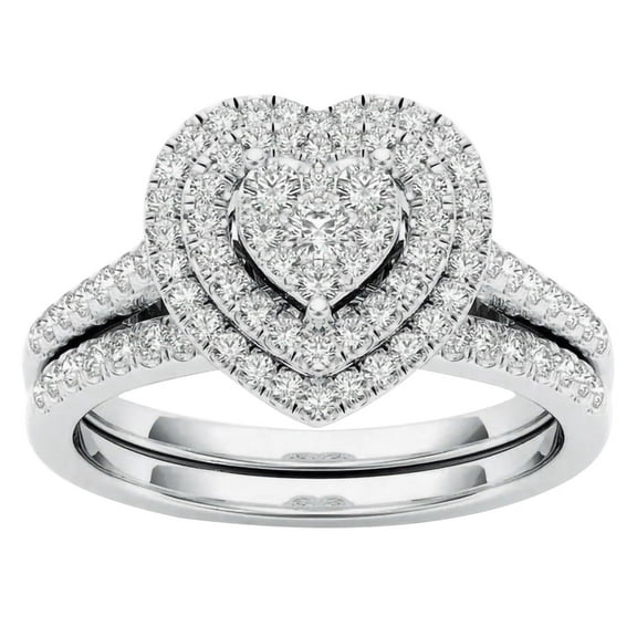 Ashosteey Rings for Women Valentine's Day Gifts Luxury Elegant Fashion Silver Jewelry Bridal Zircon Diamond Elegant Wedding Ring, Luxury Elegant Fashion Silver Jewelry