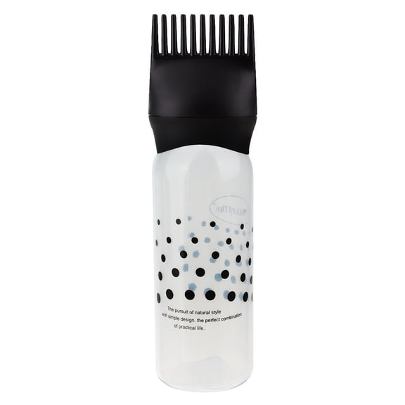 Ashosteey Root Comb Applicator Bottle,Oil Applicator for Hair Dye, Bottle Applicator Brush with Graduated Scale,Hair Coloring Brush Bottles for Salon
