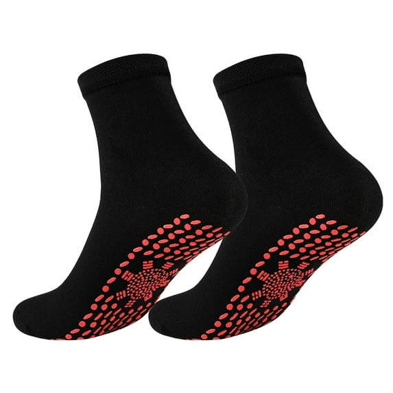 Ashosteey Self Heating Socks,Heated Socks,Health Sock, for Men and Women Outdoor,Cotton Heated Socks,Tourmaline Self-Heating Therapy Magnetic Socks Self-Heating Socks,Comfortable Winter Warm