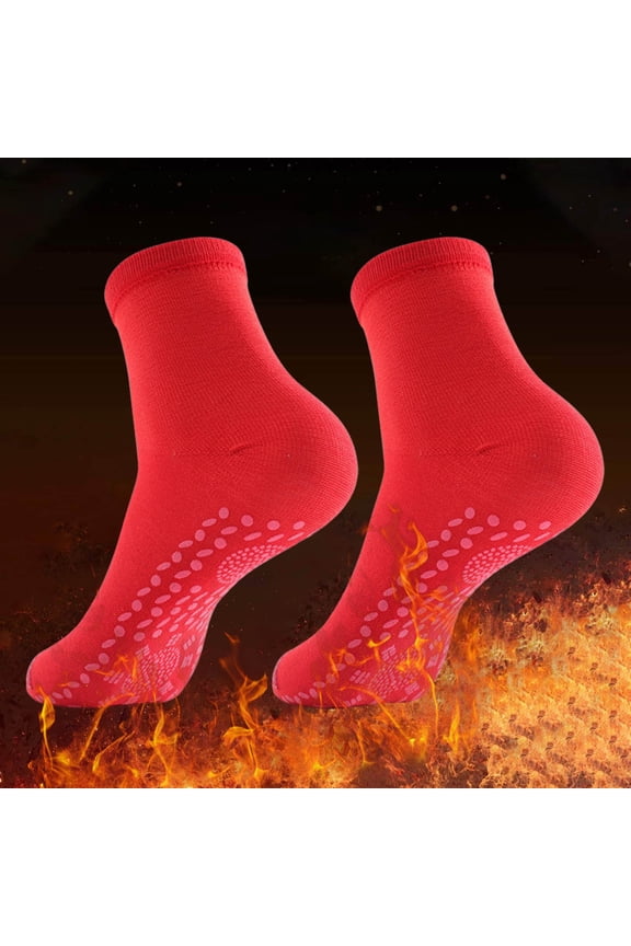Self Heating Socks,Heated Socks,Health Sock, for Men and Women Outdoor,Cotton Heated Socks,Tourmaline Self-Heating Therapy Magnetic Socks Self-Heating Socks,Comfortable Winter Warm