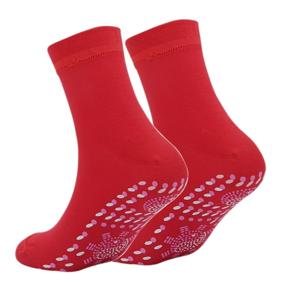 Ashosteey Self Heating Socks,Heated Socks,Health Sock, for Men and Women Outdoor,Cotton Heated Socks,Tourmaline Self-Heating Therapy Magnetic Socks Self-Heating Socks,Comfortable Winter Warm