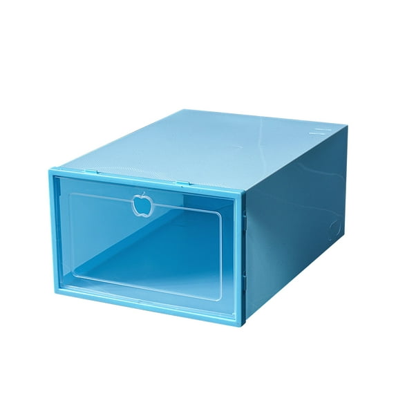 Ashosteey Shoe Boxes Clear Plastic Stackable, Premium Shoe Organizer Storage for Closet Space Saving Foldable Shoe Rack Containers, Sneaker Display Case Holder Shoe Bin for Entryway Drawers