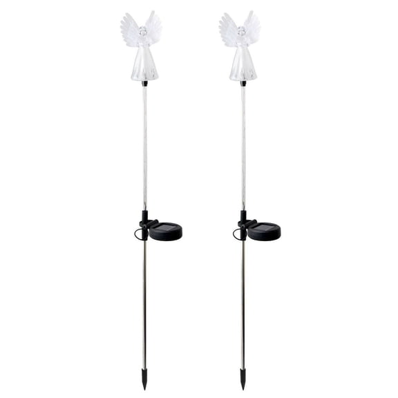 Ashosteey Solar Powered Angel for Cemetery Decorations,Outdoor Solar Garden Lights,Solar Angel Decorative Lights,LED Waterproof Lawn Decorative Light for Garden Yard Patio Cemetery Grave Decorations