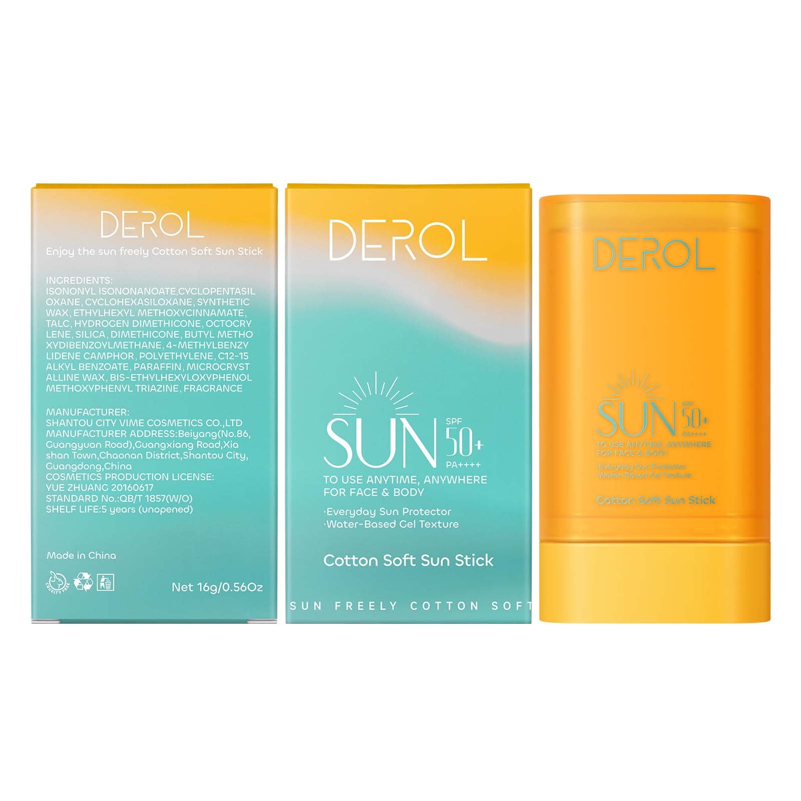 Ashosteey Sun Stick, Face & Body Sunscreen,Lightweight Sunscreen Stick for Face,Moisturizing