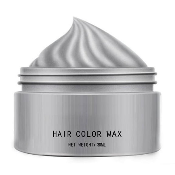 Ashosteey Temporary Hair Color Wax,Natural Hair Coloring Wax Material,Disposable Hair Styling Clays Ash,Washable Natural Instant Hair Color Cream for DIY Hairstyle for Kids Men Women Halloween Party