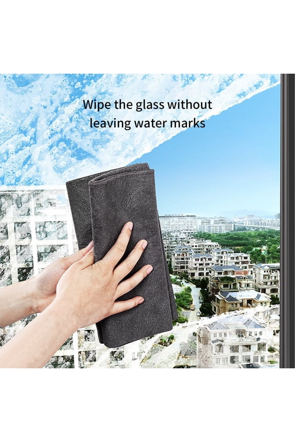 Thickened Magic Cleaning Cloth,Lint Streak Free Reusable Microfiber Ultra-Absornet,for Windows,Mirror,Glass,Car,Kitchen,Eyeglass