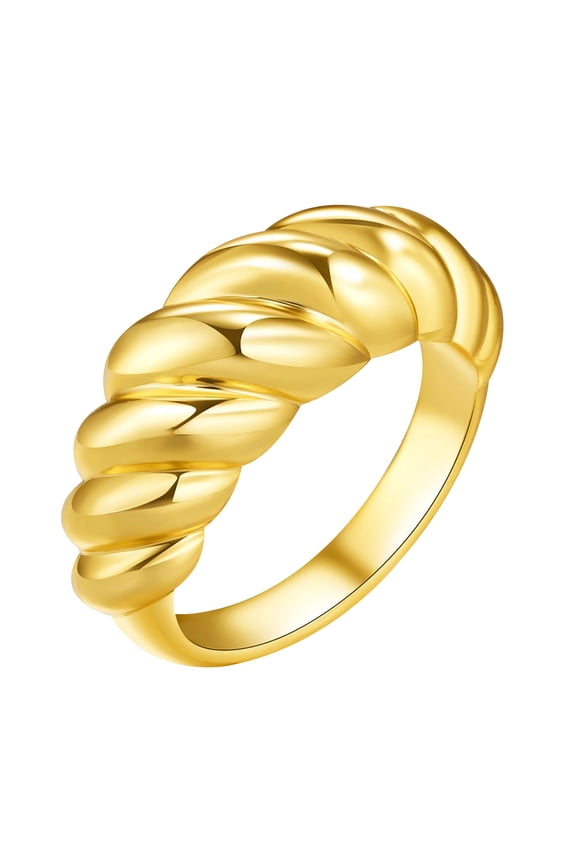 Threaded Rings,Filled Wedding Rings,s Retro Gold Plating,For Women & Men Matching Non Tarnish Band Rings For Couples Promise Ring Sets For Him And Her