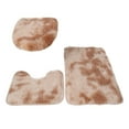 thumbnail image 1 of Ashosteey Tie Dyed Plush Carpet Plush, 3 Piece Bathroom Rug Set Bath Rug, Contour Mat, & Lid Cover Non-Slip with Rubber Backing Solid Color, for Bathroom, Toilet, Bedroom, 1 of 2