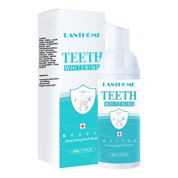 Ashosteey Tooth Cleaning Foam Mousse, Pressing Cleaning Foam Toothpaste, Removing Yellow Tooth Tartar, Tooth Decay Mouthwash,Cleaning Foam Cleaning Fresh Oral Cleaning Foam