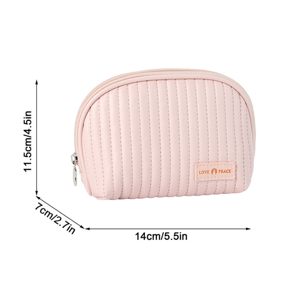 Ashosteey Travel Makeup Bag,Makeup Organizer,Large Capacity Cosmetic Bags for Women,Waterproof Portable Pouch Open Flat Toiletry Bag Make up Organizer with Divider and Handle