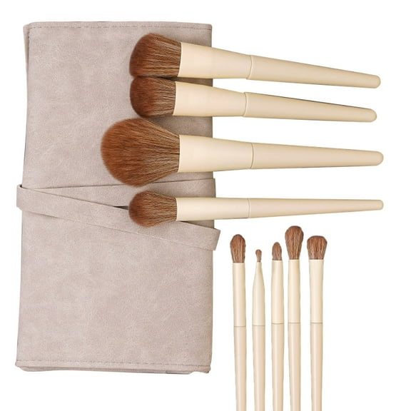 Ashosteey Travel Makeup Brushes Set,Kabuki Makeup Brush,Mini Facial Makeup Brushes Retractable Makeup Brush Professional Foundation Blending Powder Eye Shadow Brush for Women