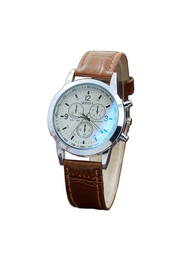 Watch for Men,Men's Sport Quartz Disc Multi-pointer Watch Blue Light Glass Belt Wristband Men's Sport Quartz Disc Wristband Fashion Travel Essentials