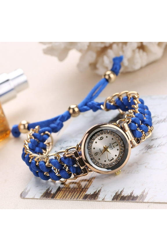 Women Knitting Rope Chain Winding Analog Quartz Movement Wrist Watch Women's Watch Women Knitting Rope Chain Winding Analog Quartz Movement Wrist Watch