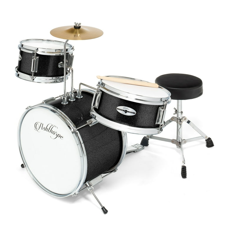Ashthorpe 3-Piece Kids Junior Drum Set with 14
