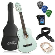 Ashthorpe 30-Inch Beginner Acoustic Guitar Starter Package, Mint Green