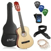 Ashthorpe 30-Inch Beginner Acoustic Guitar Starter Package, Natural