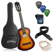 Ashthorpe 30-Inch Beginner Acoustic Guitar Starter Package, Sunburst