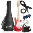 thumbnail image 1 of Ashthorpe 30-Inch Beginner Electric Guitar with Amplifier - Red, Kids Starter Package, 1 of 7