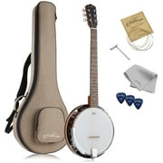 Ashthorpe 6-String Banjo with 24-Brackets and Mahogany Resonator