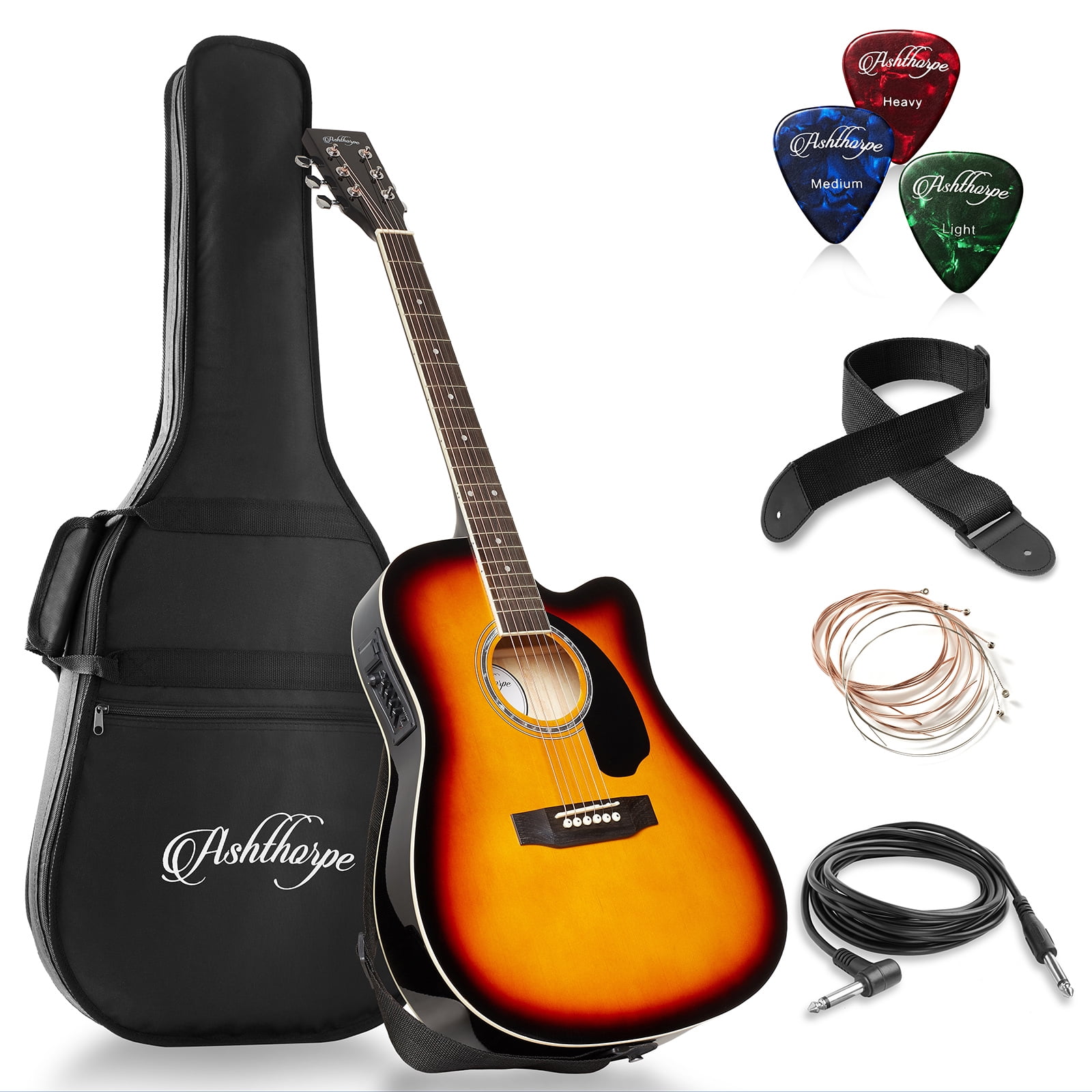 Ashthorpe Full-Size Cutaway Thinline Acoustic-Electric Ashthorpe Full-Size Cutaway Thinline Acoustic-Electric