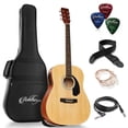 thumbnail image 1 of Ashthorpe Full-Size Dreadnought Acoustic Electric Guitar Package, Natural, 1 of 7