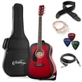 thumbnail image 1 of Ashthorpe 6 Strings Acoustic Guitar, Red,12 oz, 41", 1 of 7