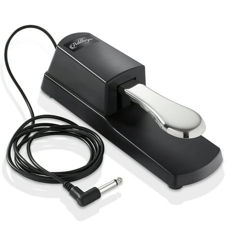 Ashthorpe Sustain Foot Pedal for Electronic Keyboard Pianos, Universal Design