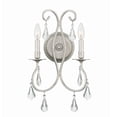 thumbnail image 1 of 5012-OS-CL-MWP Crystorama Lighting Ashton - Two Light Wall Sconce in Minimalist Style - 10.5 Inches Wide by 18.5 Inches High-Olde Silver Finish-Hand, 1 of 8