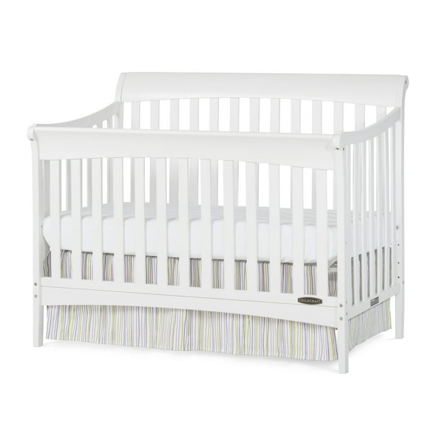 Ashton 4in1 Convertible Crib Matte White