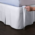 thumbnail image 1 of Ashton Detachable Bedskirt (Full Size, White, 21" Drop) - Easy on/Easy Off Pleated Bed Skirt, 1 of 2