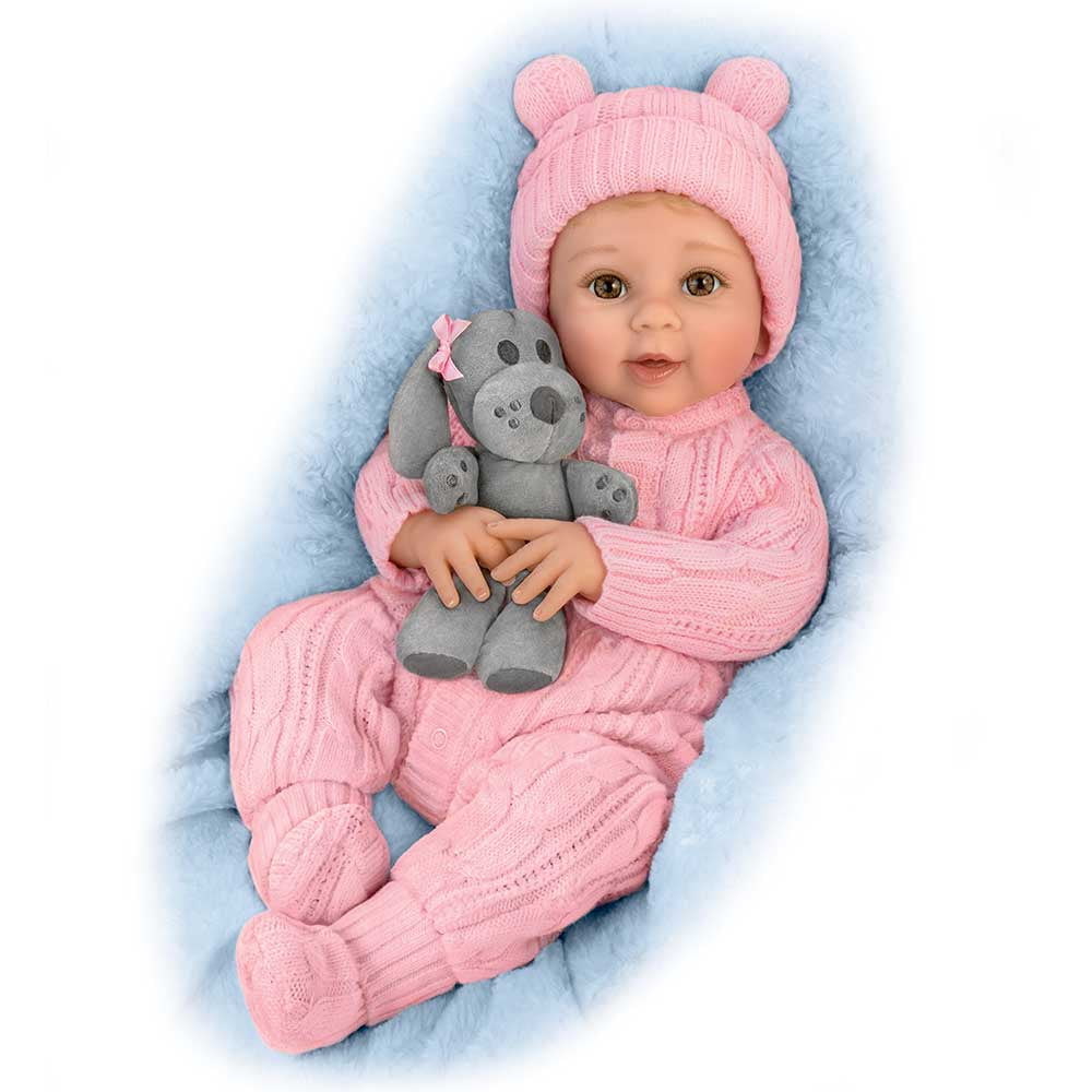 Ashton-Drake Arianna Snuggle Pup Baby & Plush Dog - RealTouch, Lifelike ...