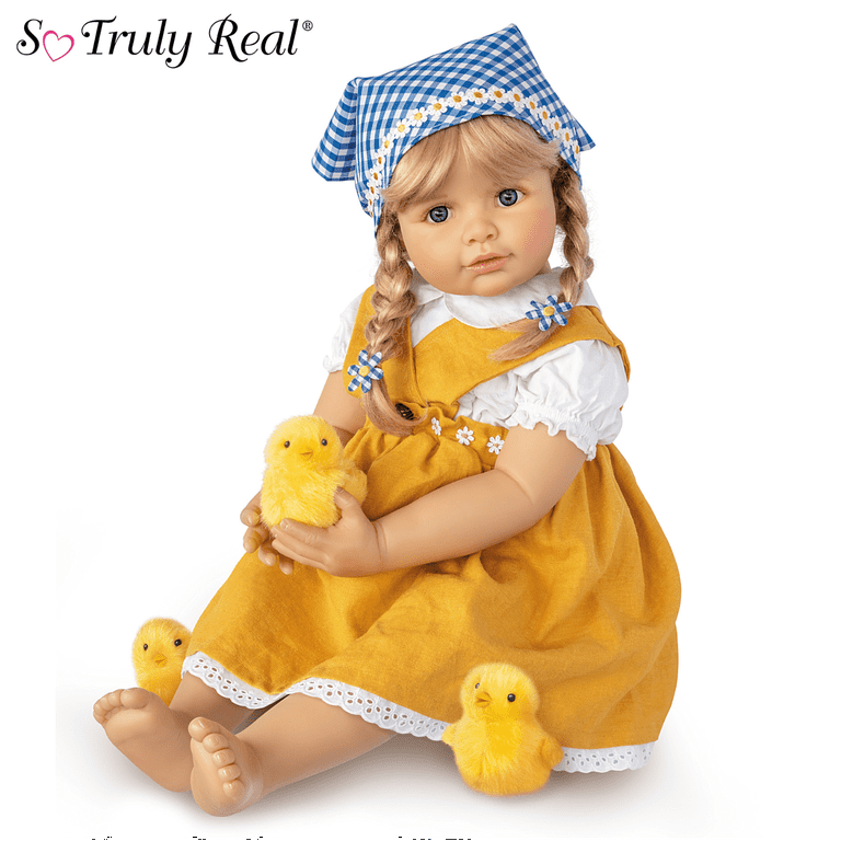 Ashton-Drake Galleries Emma With Chicks RealLife Doll Set
