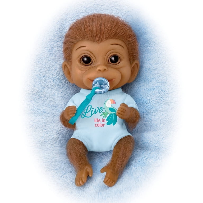 Little Umi 37cmのリアルな猿赤ちゃん人形Ashton Drake The Ashton-Drake Galleries Happy Little Handfuls Monkey Doll