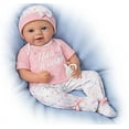 thumbnail image 1 of The Ashton - Drake Galleries Hello World So Truly Real Newborn Lifelike Baby Girl Doll Weighted Fully Poseable with Soft RealTouch Vinyl Skin by renowned Master Doll Artist Violet Parker 17-inches, 1 of 8