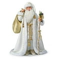 thumbnail image 1 of The Ashton-Drake Galleries White Christmas Decoration Musical Santa Claus Portrait Doll With A Beautiful Gold Filigree Robe Lined with 40 Sparkling LED Lights Plays Melody White Christmas 25"-Inches, 1 of 9