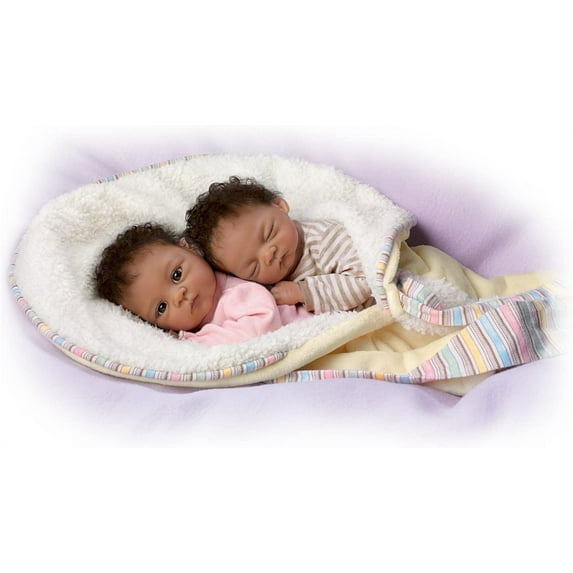 Ashton-Drake Waltraud Hanl "Jada And Jayden" Poseable Twin Baby Doll Set